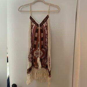 Band of Gypsies bohemian style fringe sundress size XS